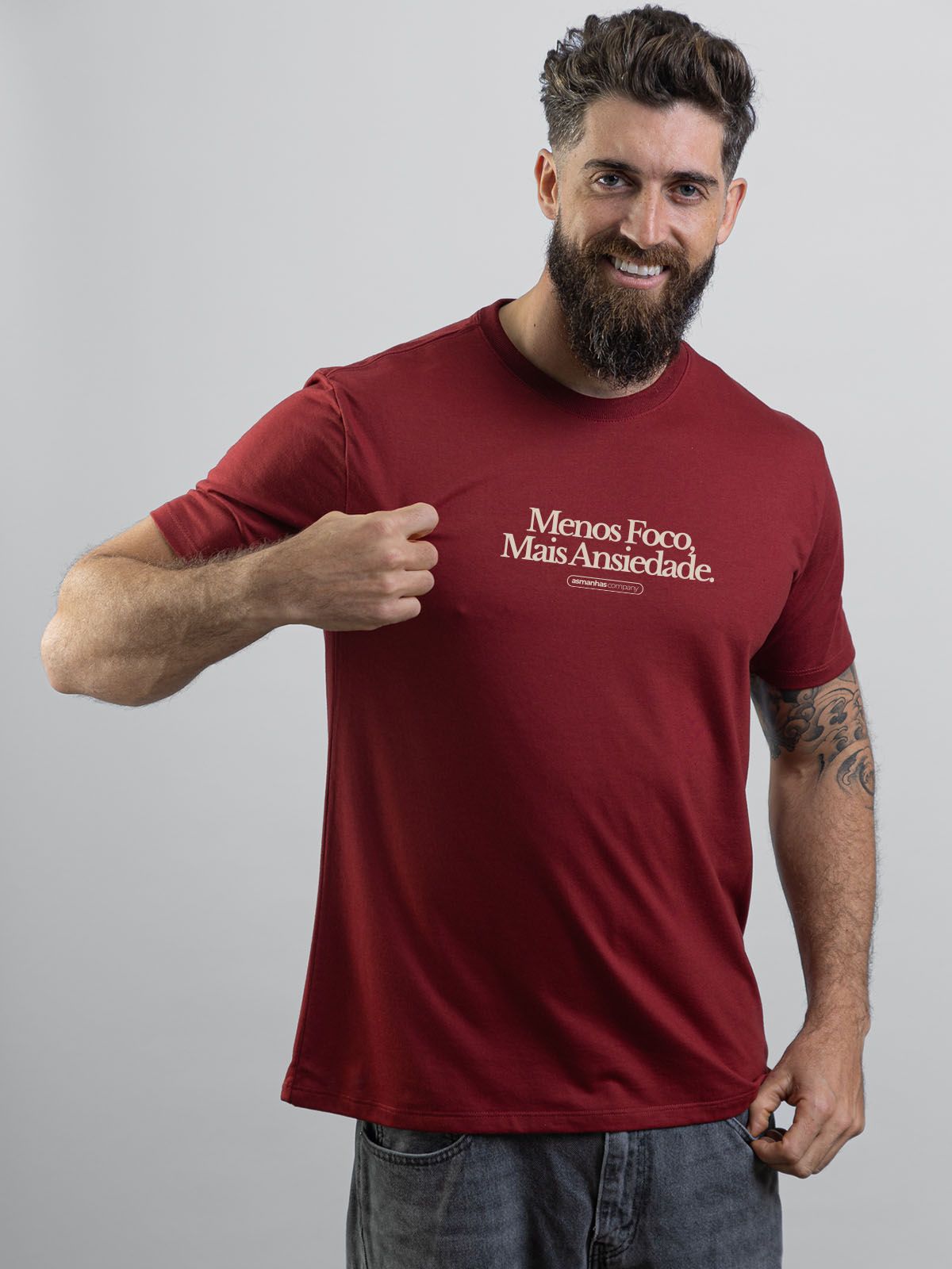 Camiseta Menos Foco Mais Ansiedade Asmanhas