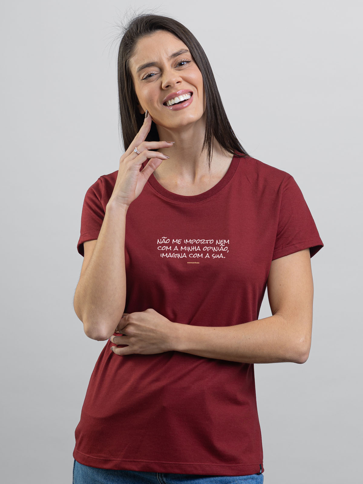 Camiseta Feminina Não Me Importo Asmanhas
