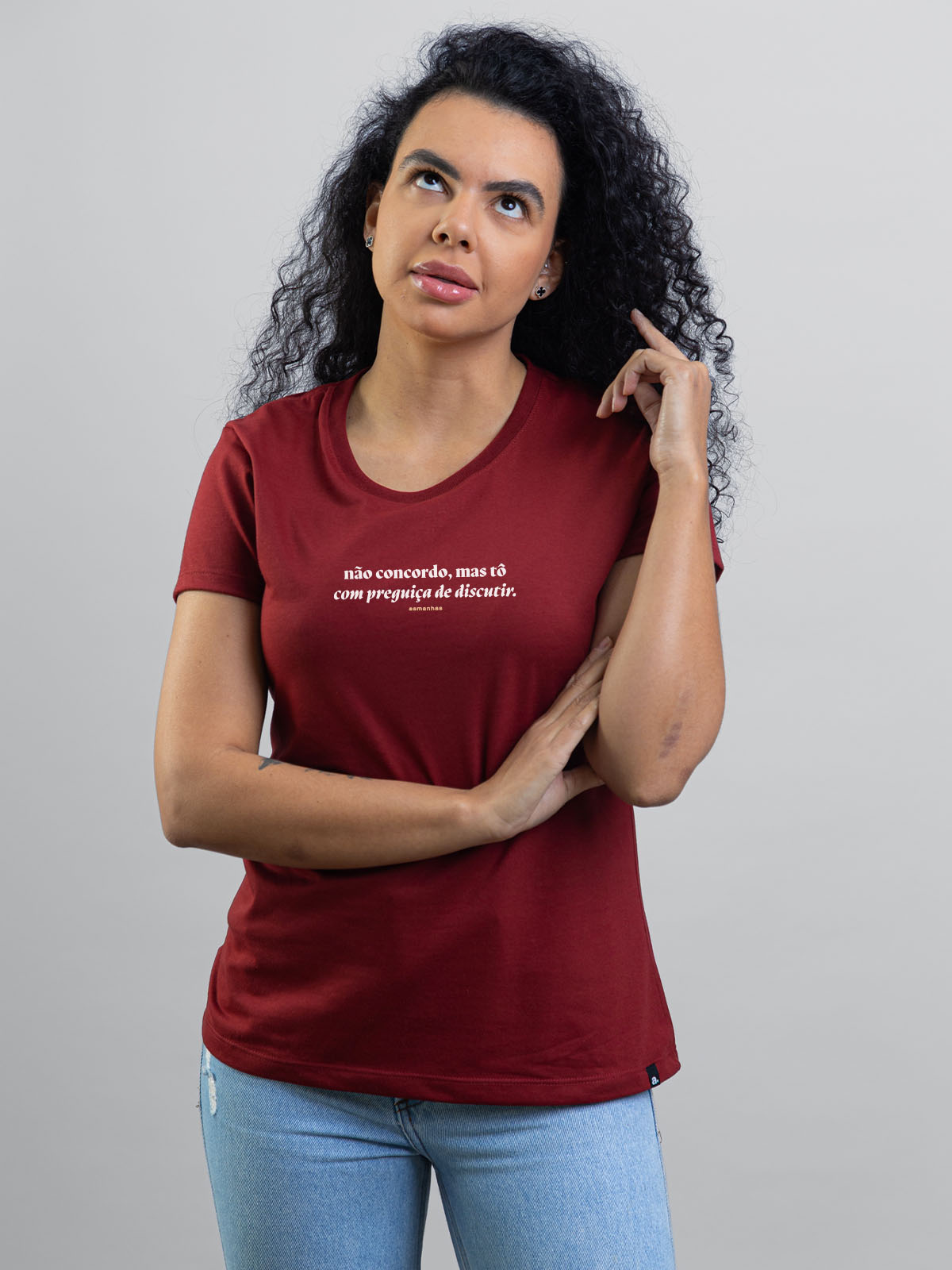 Camiseta Feminina Preguiça de Discutir Asmanhas