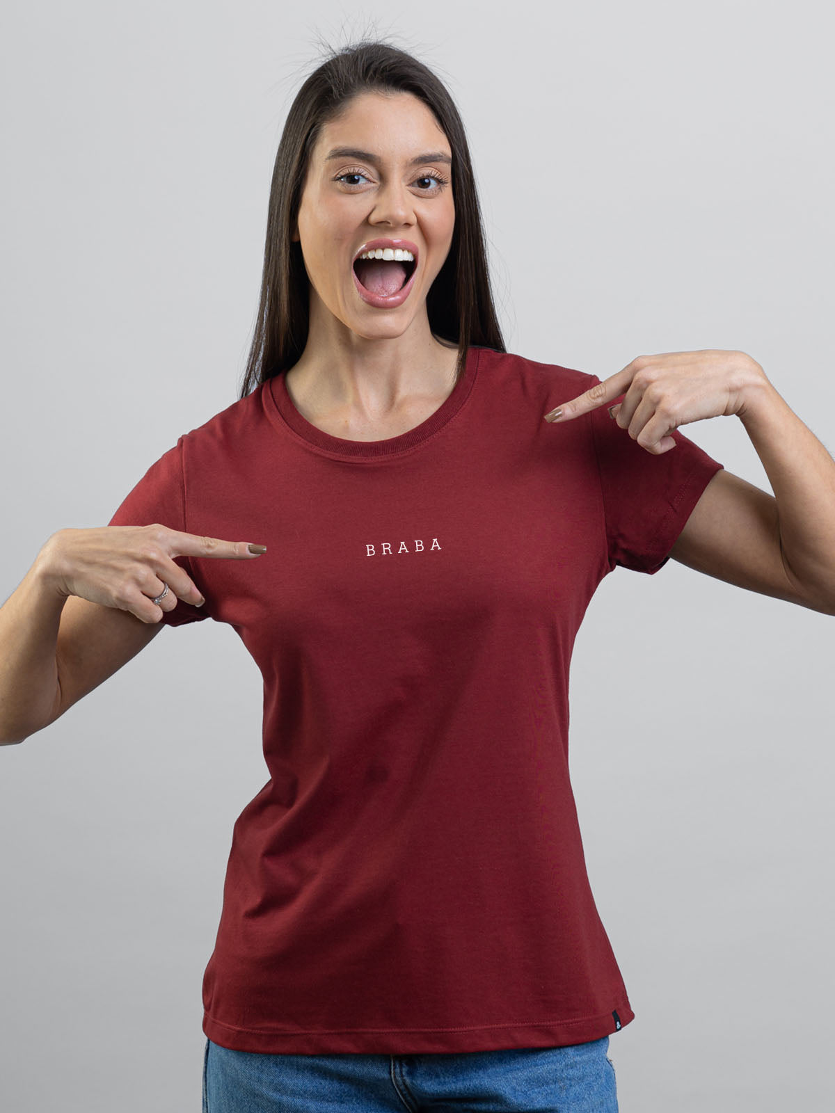 Camiseta Feminina Braba Minimalista Asmanhas