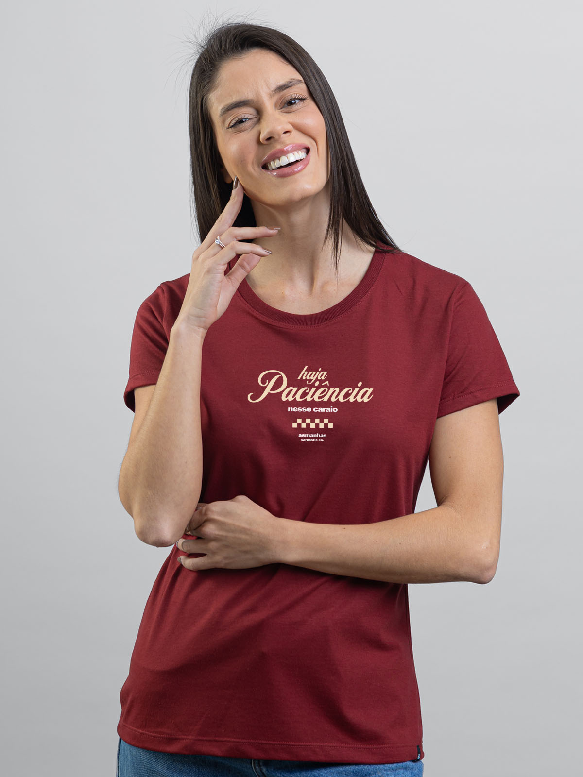 Camiseta Feminina Haja Paciência Asmanhas