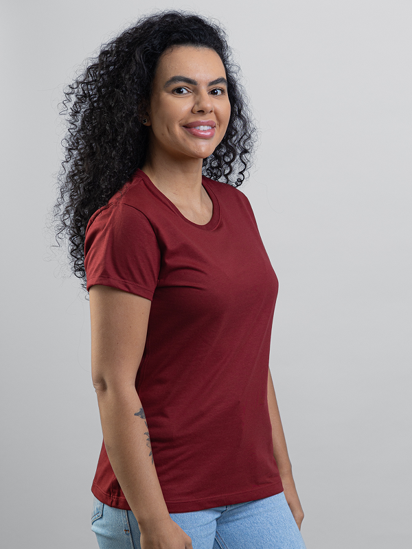 Camiseta Feminina Lisa Básica Asmanhas