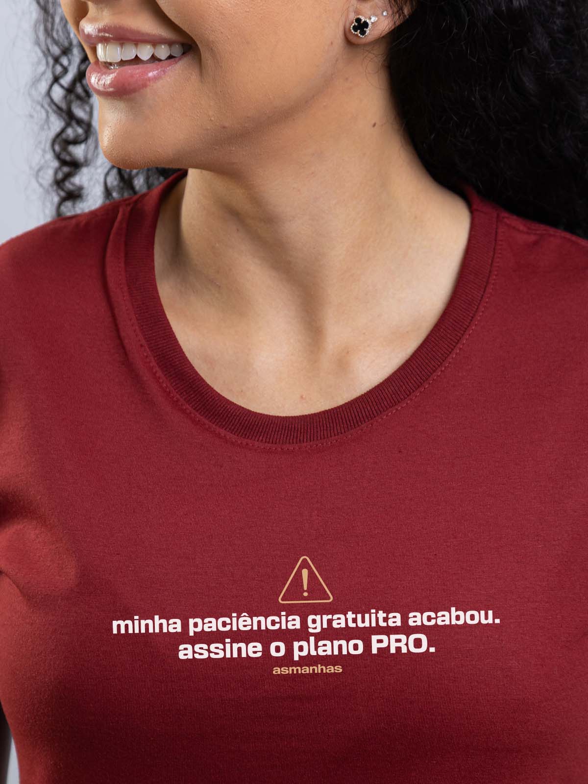 Camiseta Feminina Paciência Gratuita Asmanhas