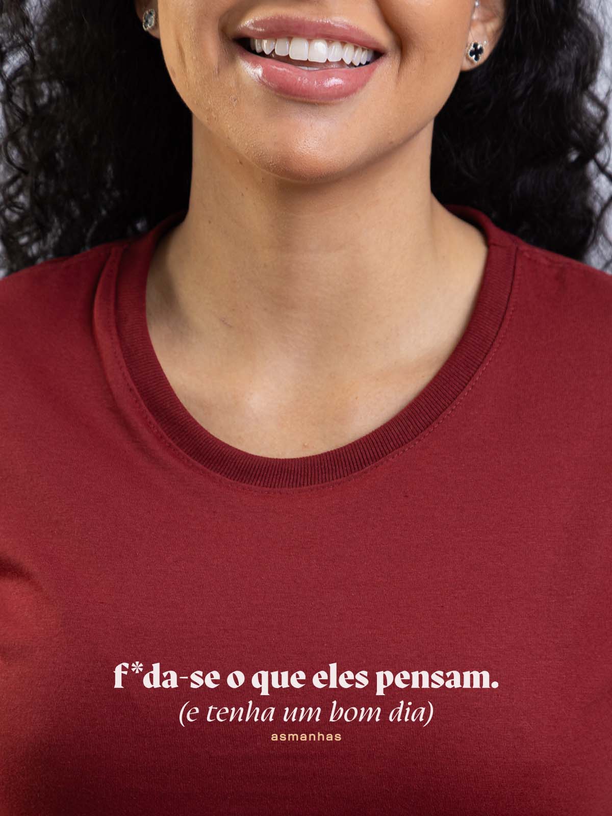 Camiseta Feminina Tenha Um Bom Dia Asmanhas