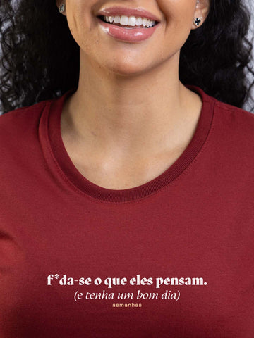 Camiseta Feminina Tenha Um Bom Dia Asmanhas