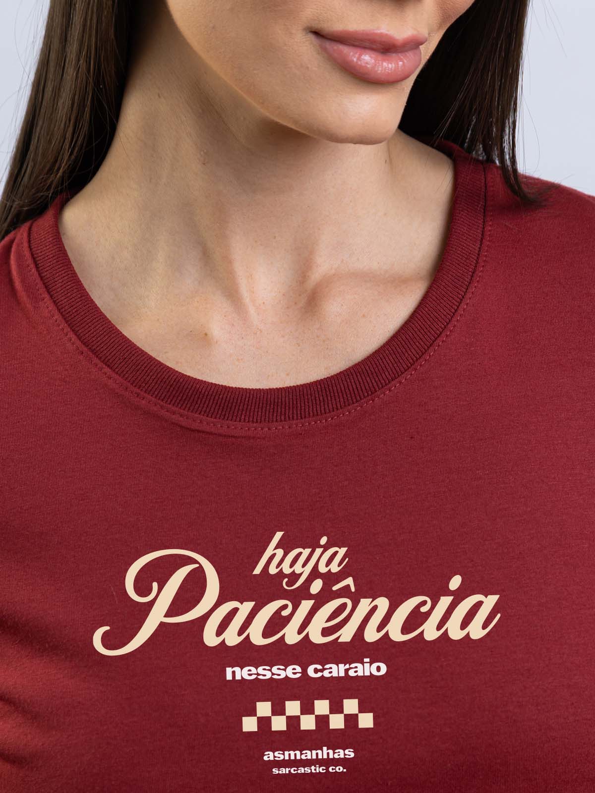 Camiseta Feminina Haja Paciência Asmanhas