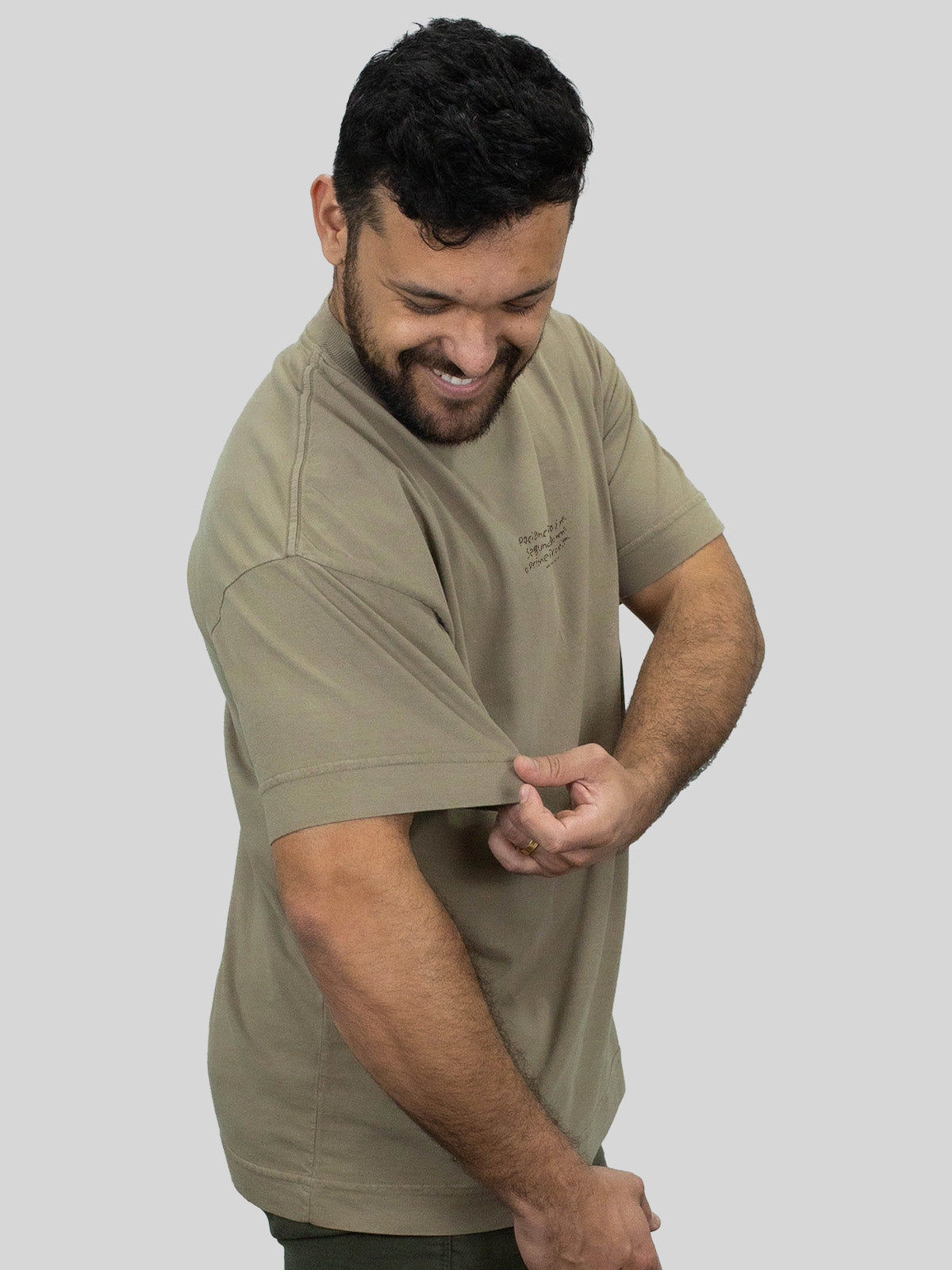 Camiseta Oversized Paciência Segundo Nome Asmanhas