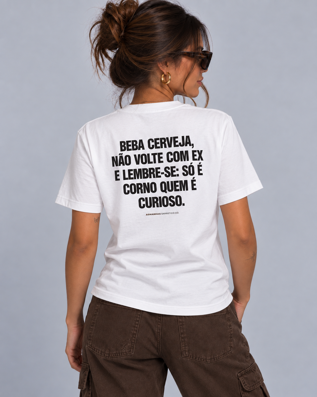 Camiseta Feminina Beba Cerveja Asmanhas