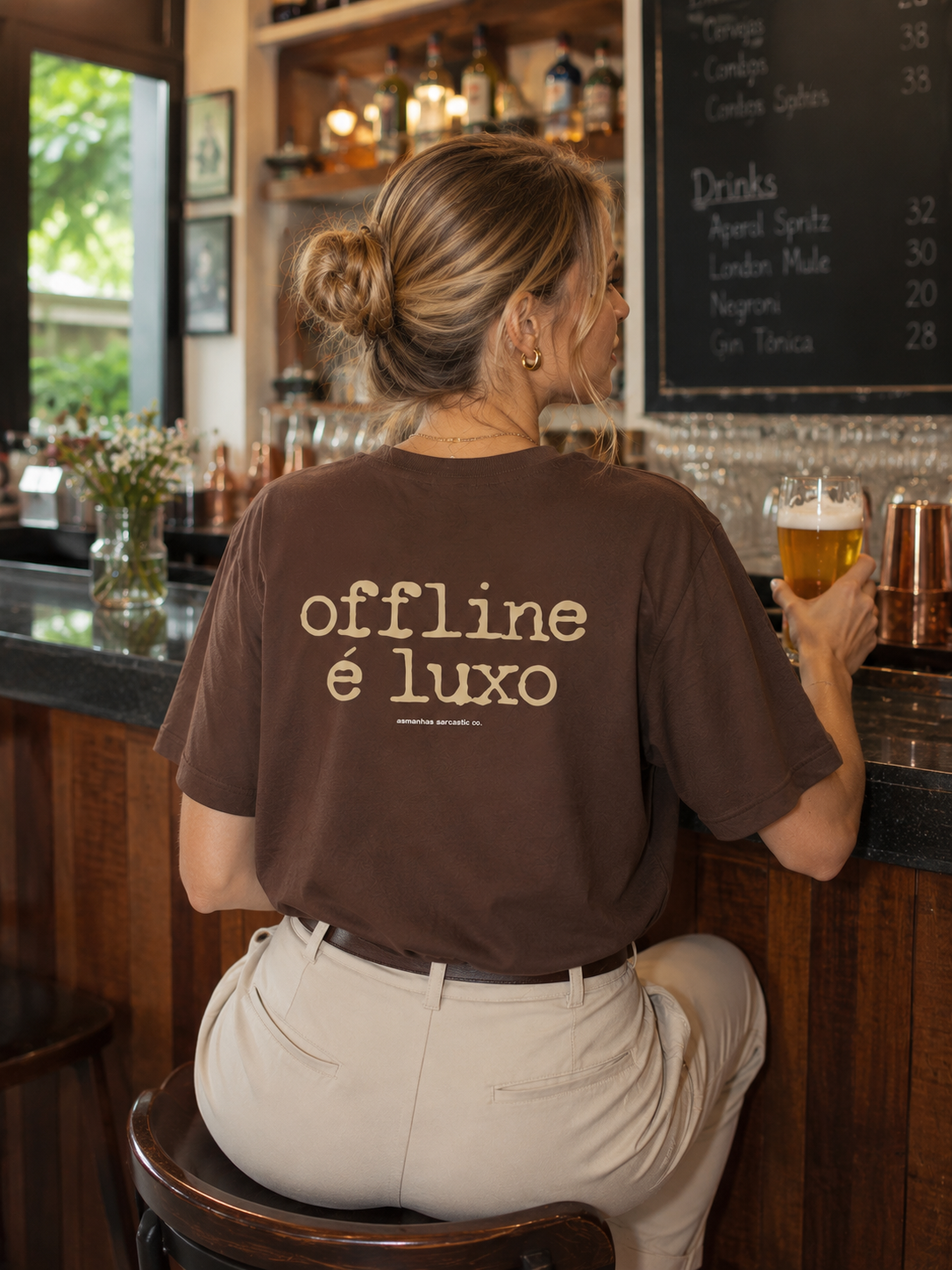 Camiseta Offline É Luxo Asmanhas