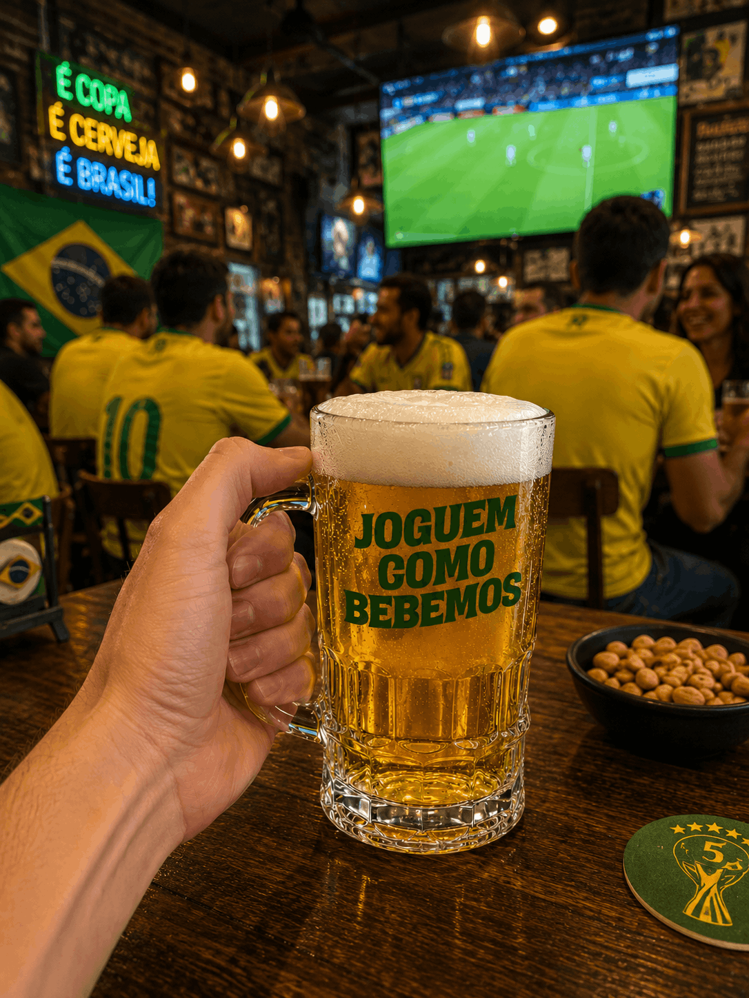 Copo de Chopp Joguem Como Bebemos Asmanhas