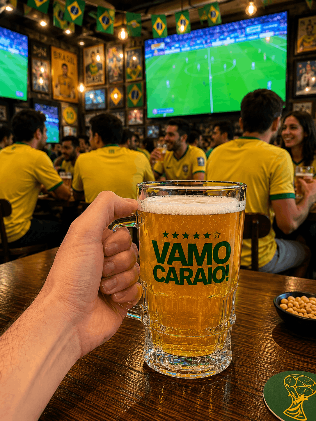 Copo de Chopp Vamo Caraio Asmanhas