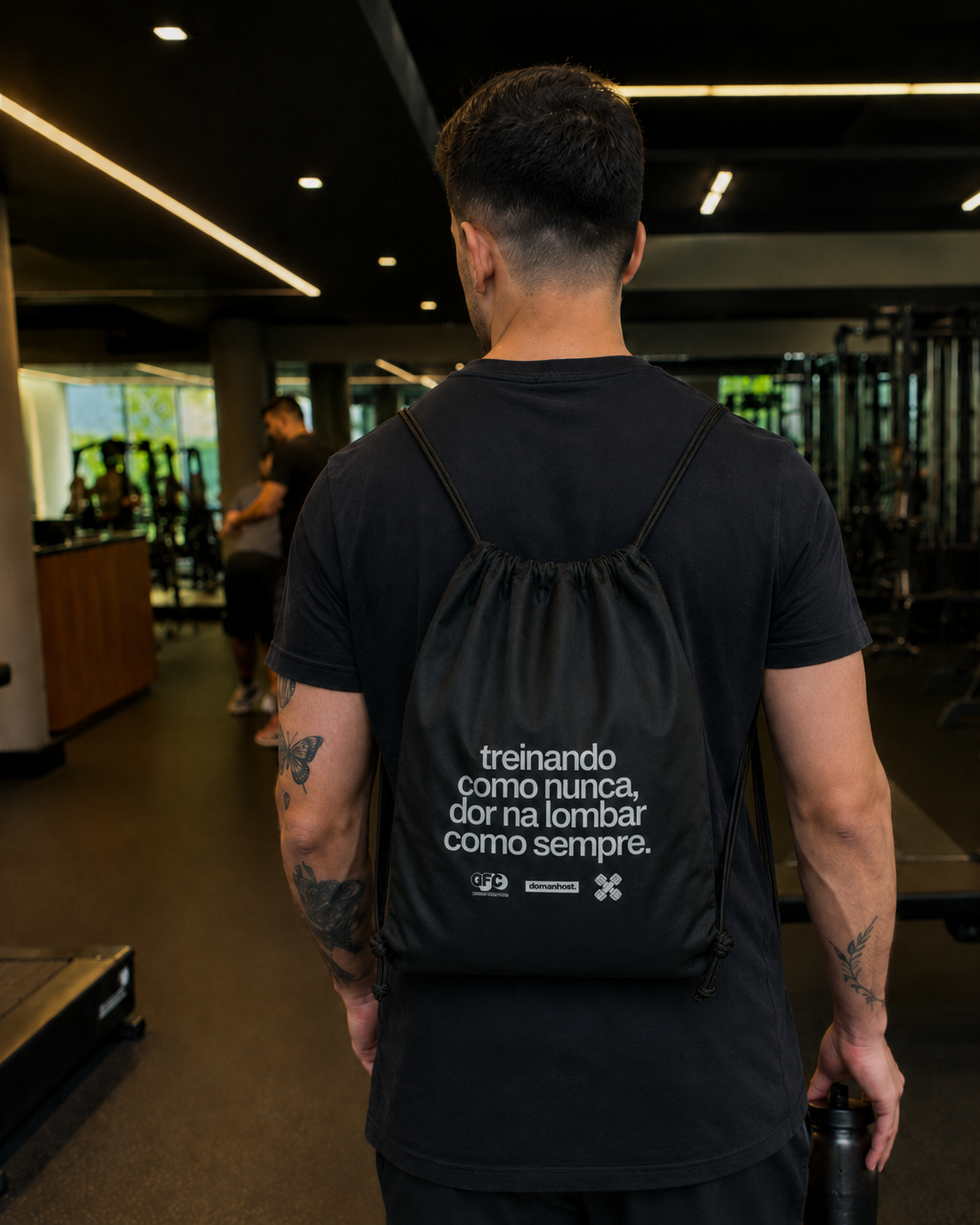 Sacola  Treinando Como Nunca  Preta Asmanhas