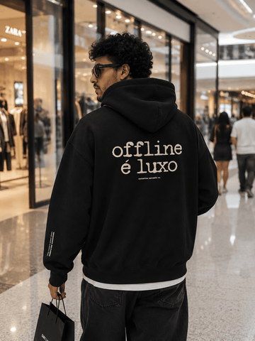 Casaco de Moletom Offline É Luxo Asmanhas