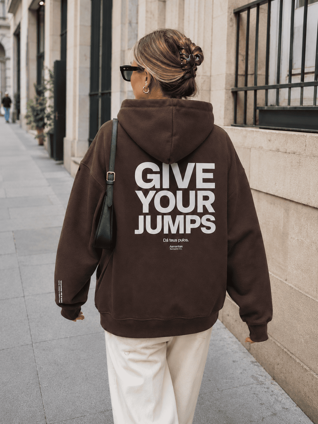 Casaco de Moletom Give Your Jumps Asmanhas
