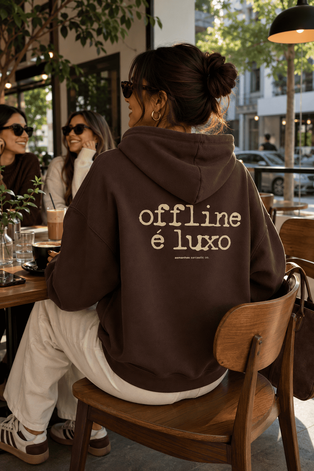 Casaco de Moletom Offline É Luxo Asmanhas