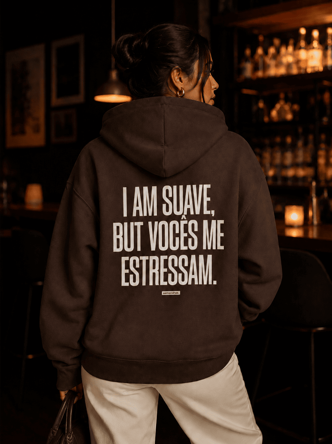 Casaco de Moletom I Am Suave But Vocês me estressam Asmanhas