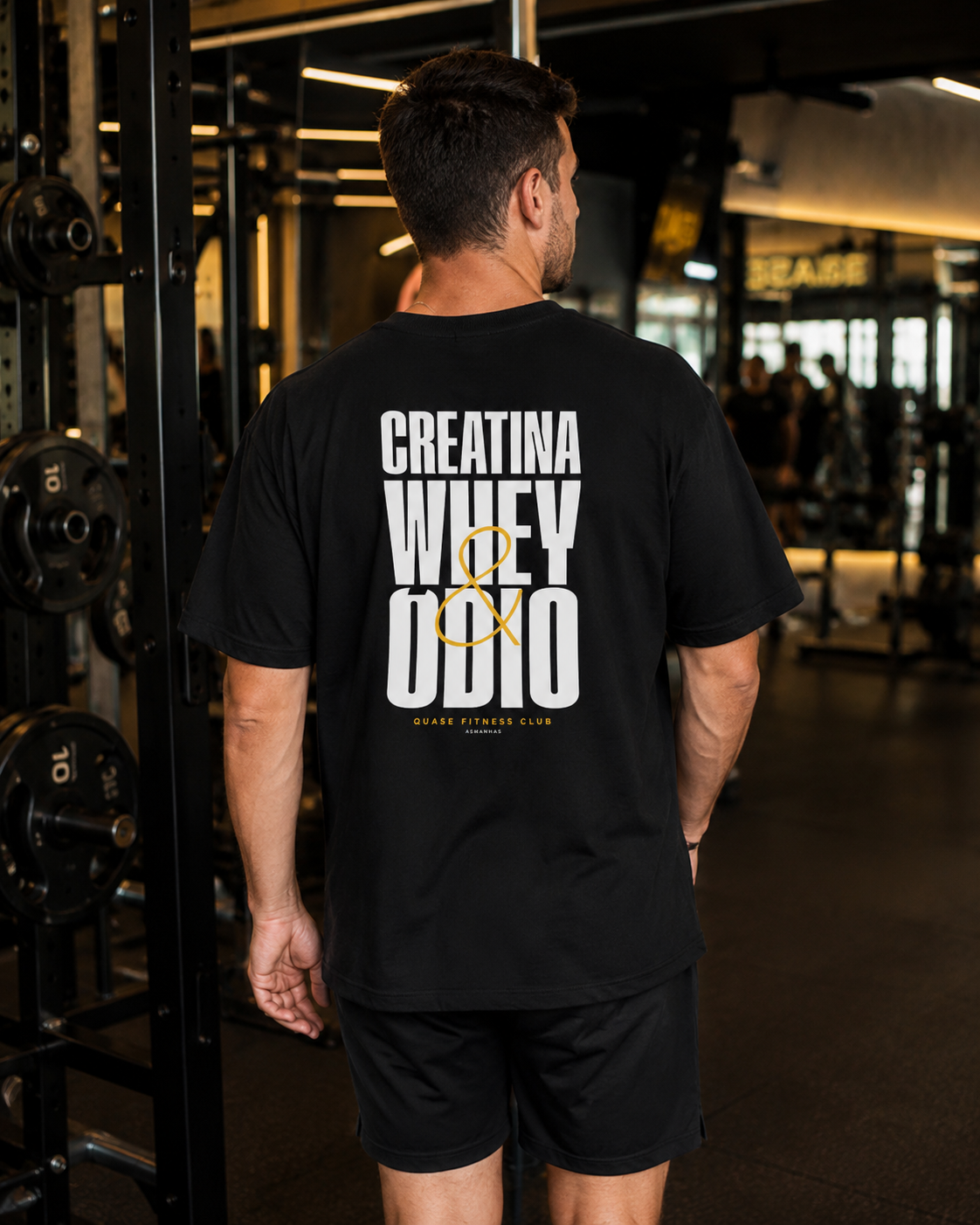 Camiseta Oversized Creatina Whey e Ódio Asmanhas