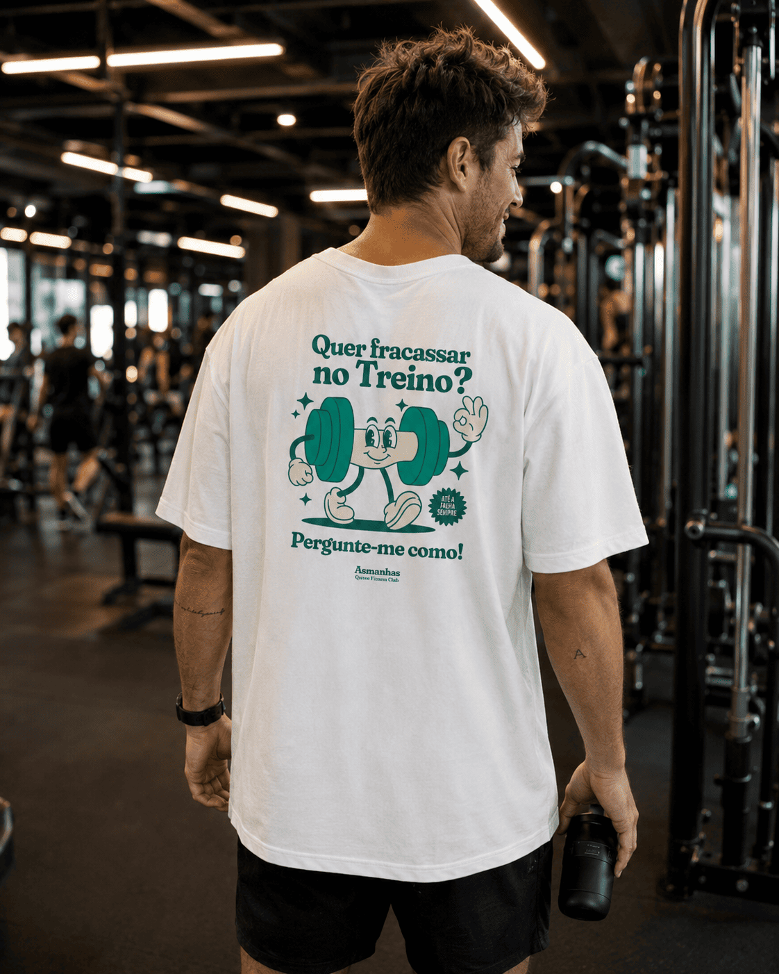 Camiseta Oversized Fracassar No Treino Asmanhas