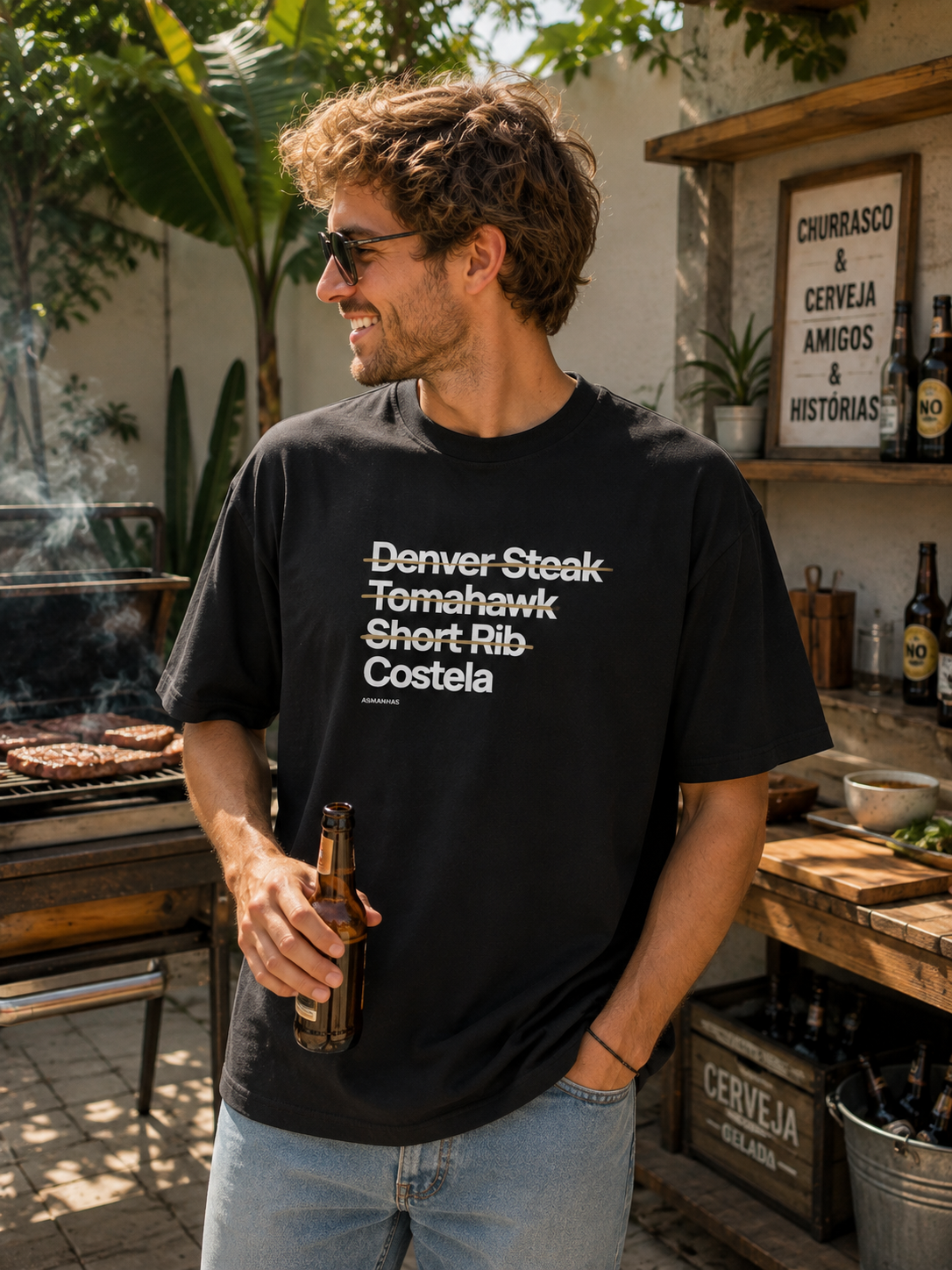 Camiseta Oversized Costela Asmanhas