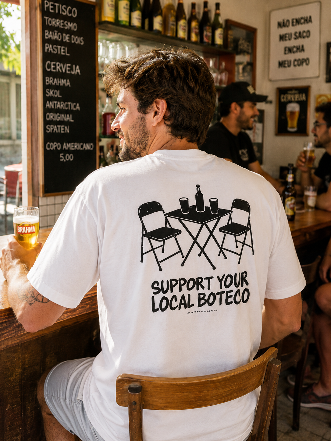 Camiseta Oversized Local Boteco Asmanhas