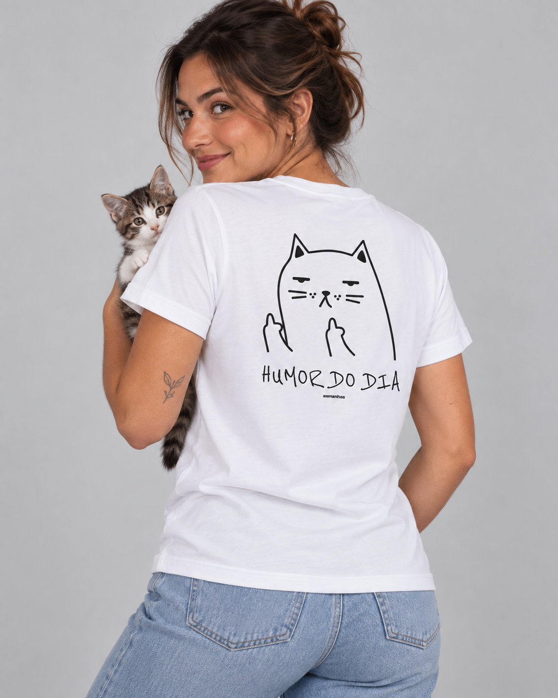 Camiseta Feminina Humor do Dia Asmanhas