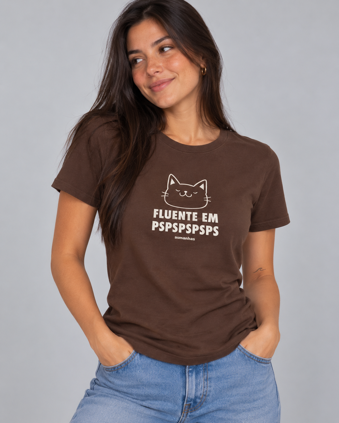 Camiseta Feminina Fluente em Pspsps Asmanhas