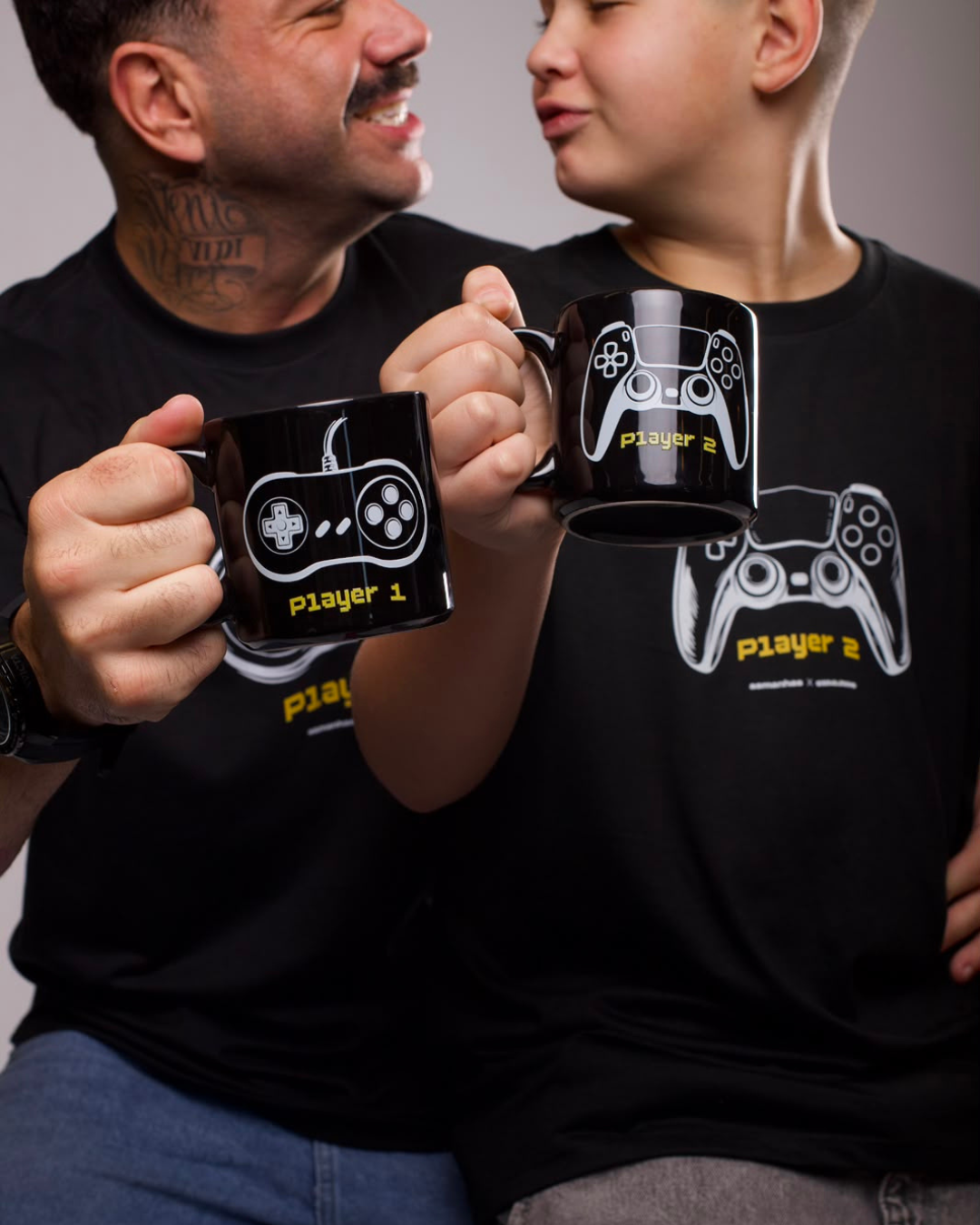 Dupla de Canecas Player 1 e Player 2 Asmanhas
