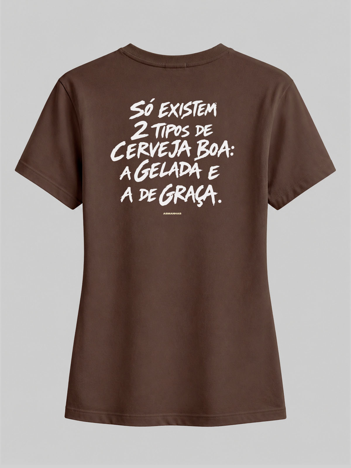 Camiseta Feminina 2 Tipos de Cerveja Asmanhas