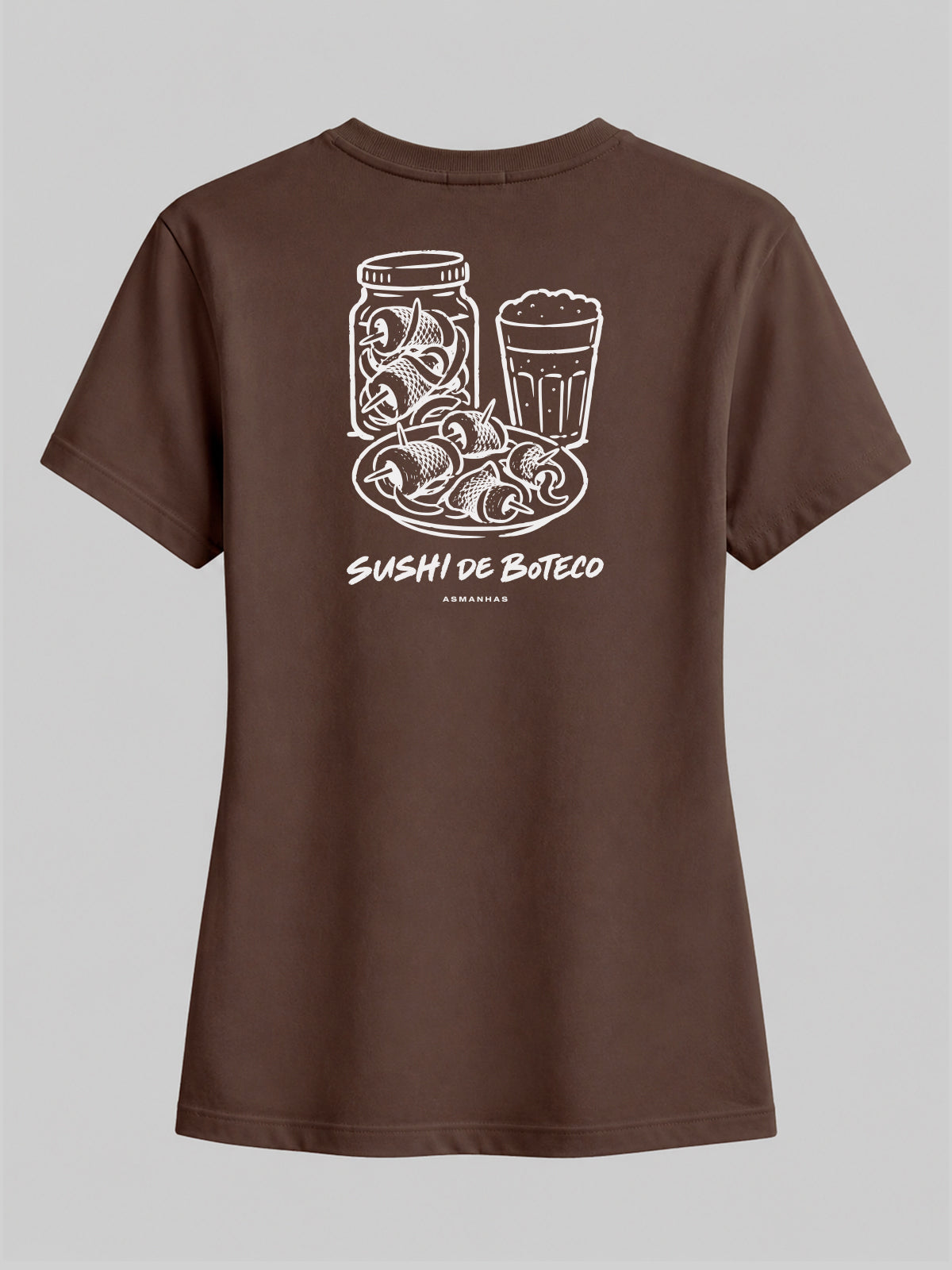 Camiseta Feminina Sushi de Bar Asmanhas