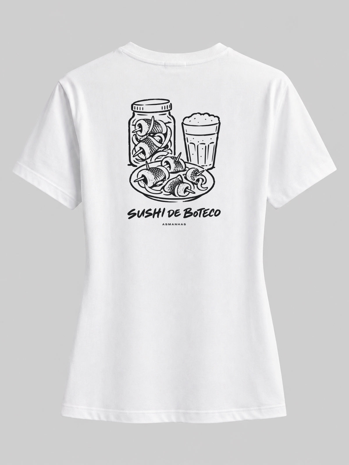 Camiseta Feminina Sushi de Bar Asmanhas