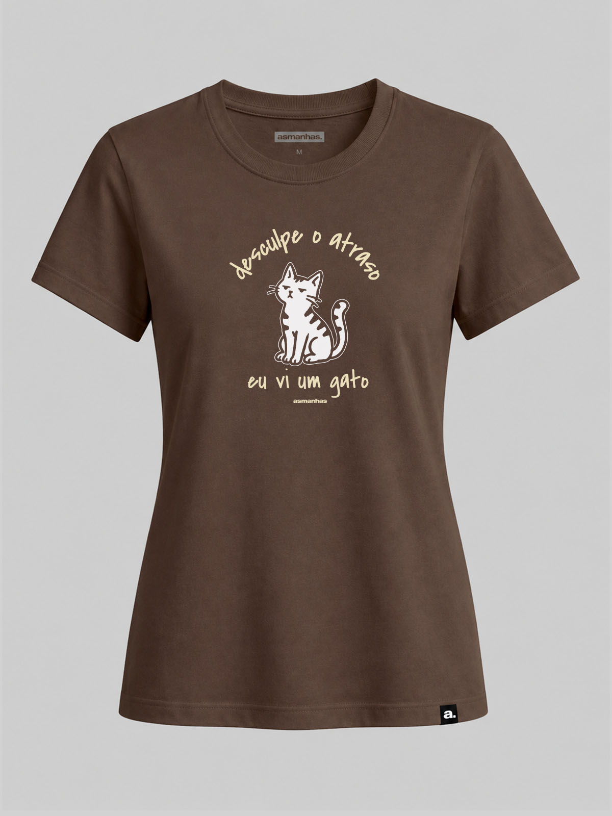 Camiseta Feminina Vi Um Gato Asmanhas