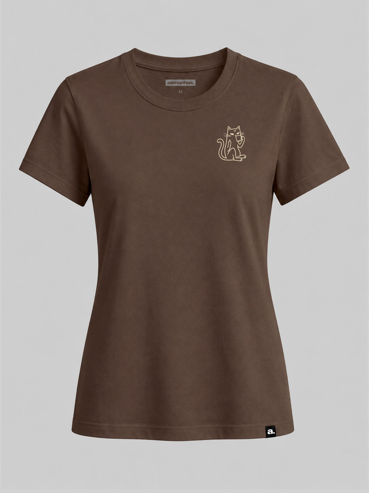 Camiseta Feminina Gatos Café e Sossego Asmanhas