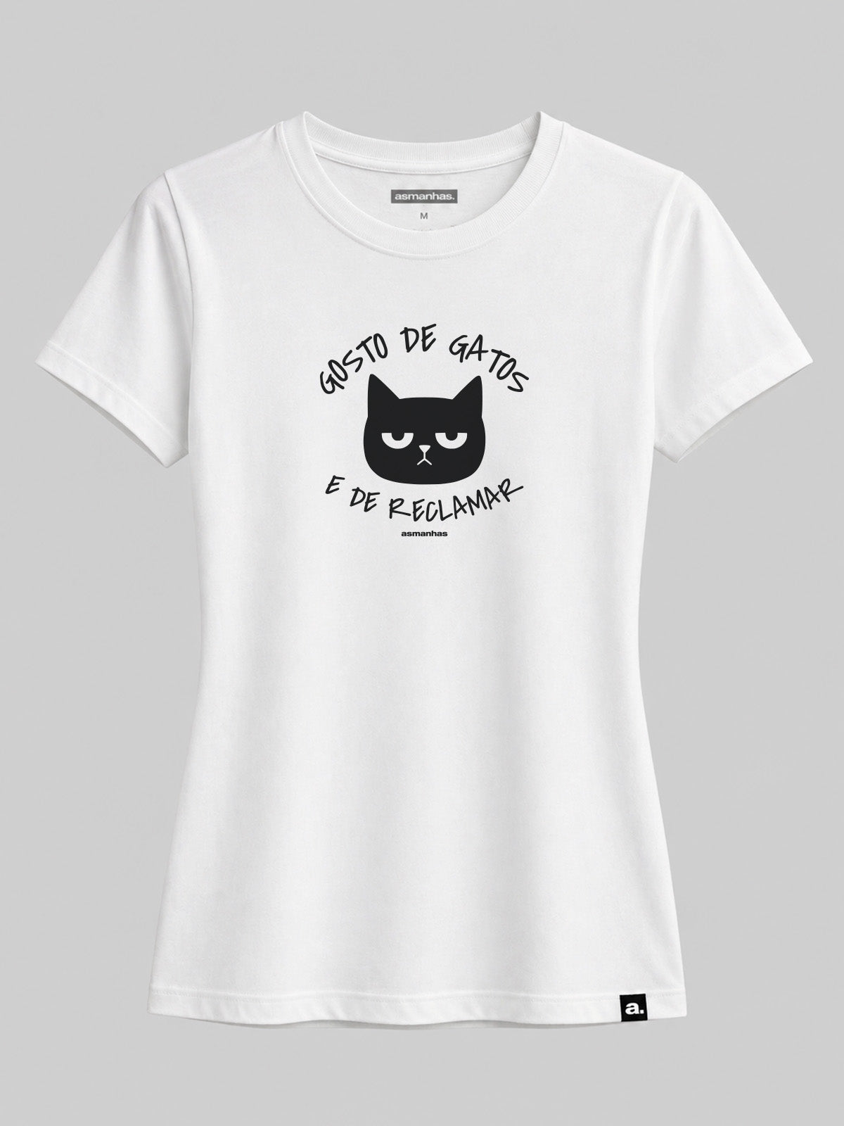 Camiseta Feminina Gosto de Gatos e de Reclamar Asmanhas