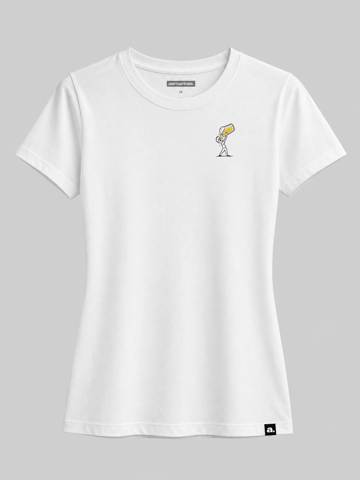 Camiseta Feminina Brasil Me Obriga a Beber Asmanhas