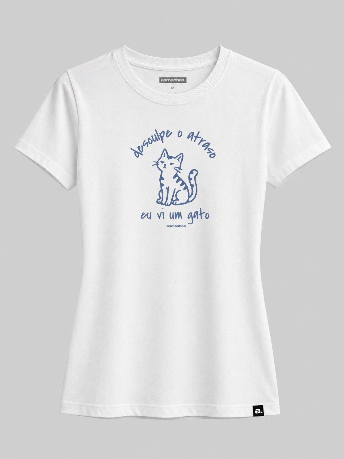 Camiseta Feminina Vi Um Gato Asmanhas