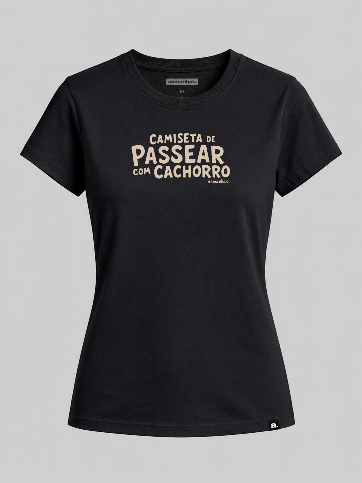 Camiseta Feminina Passear com Cachorro Asmanhas
