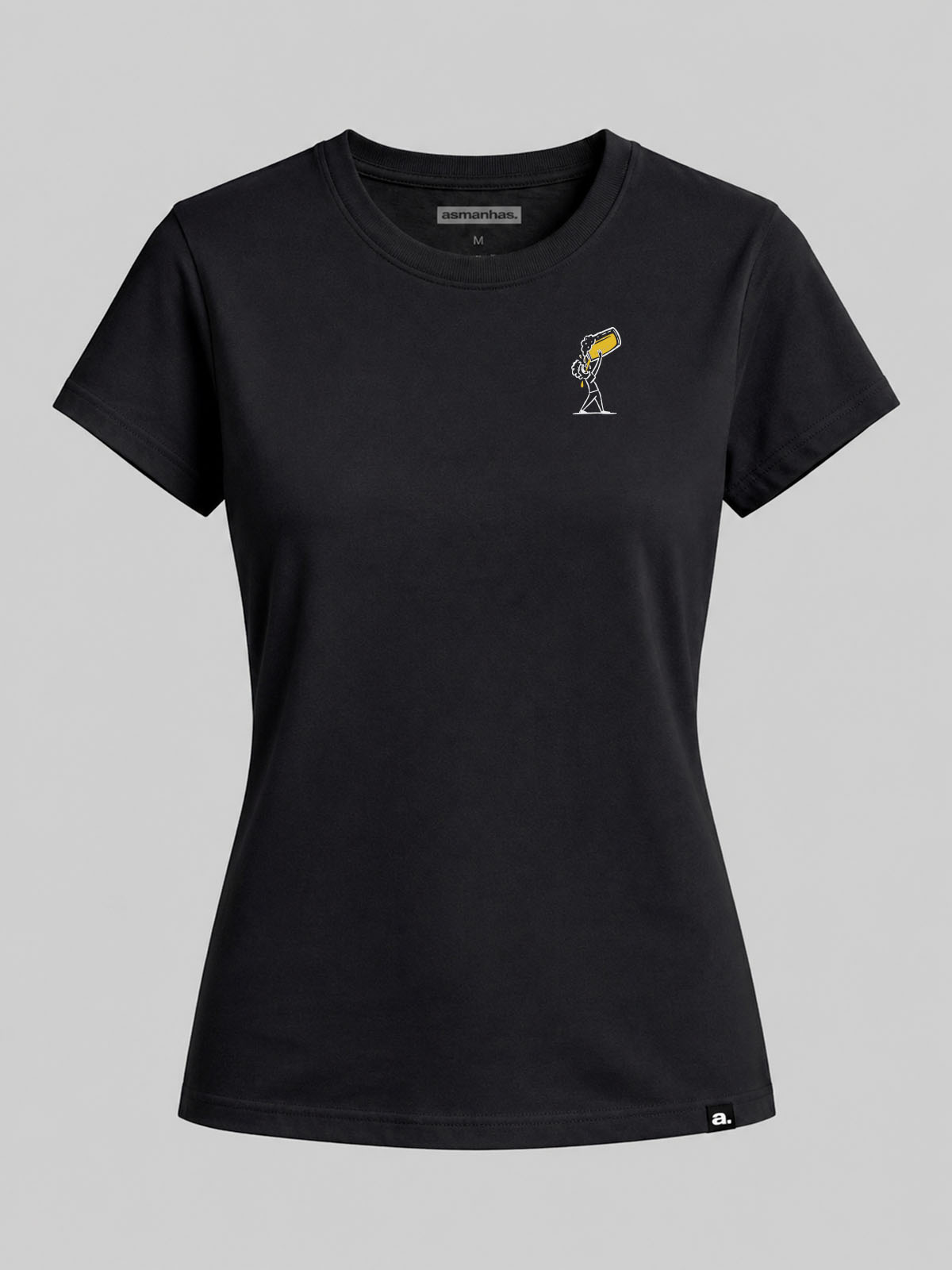 Camiseta Feminina Brasil Me Obriga a Beber Asmanhas