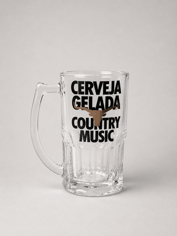 Copo de Chopp Cerveja Gelada Country Music Asmanhas