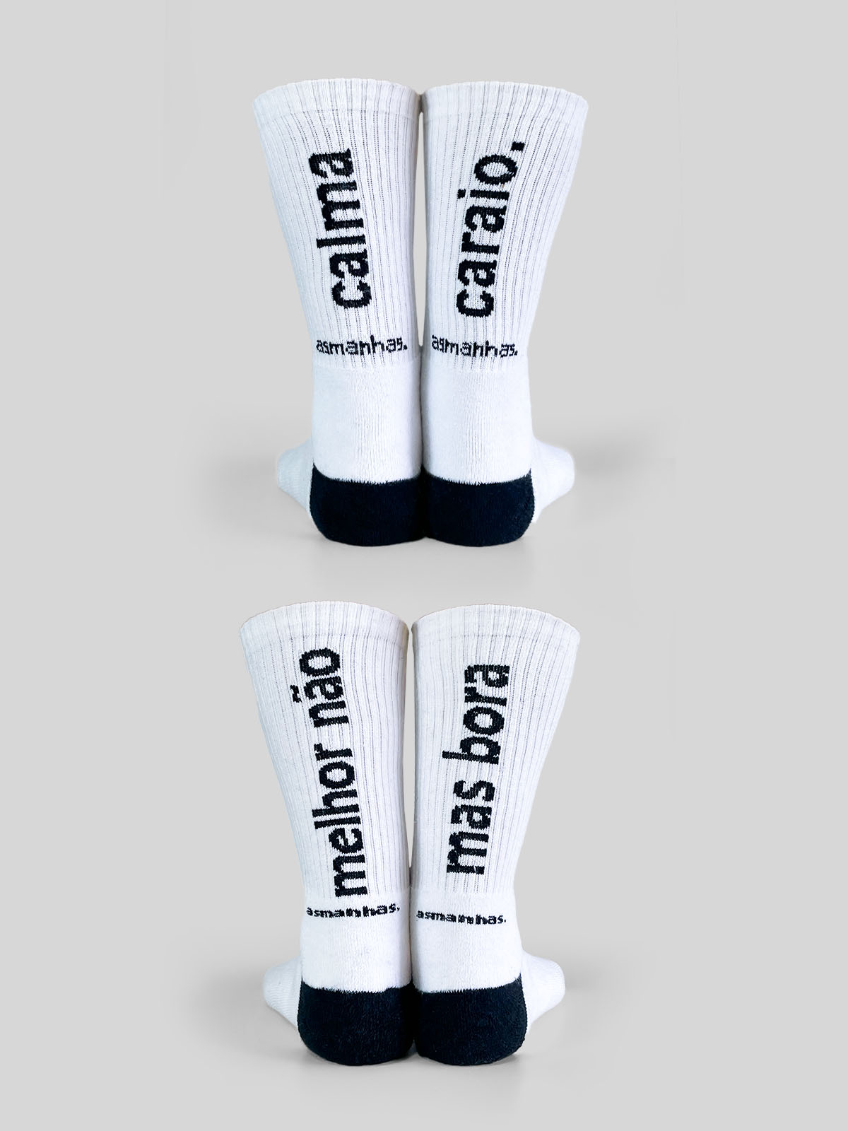 Kit 2 Pares de Meias - Sarcasmo Puro - Asmanhas