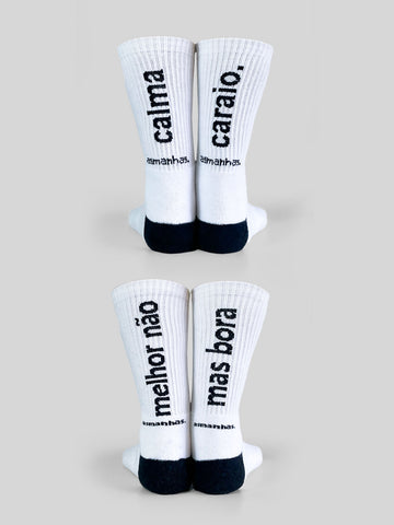 Kit 2 Pares de Meias - Sarcasmo Puro - Asmanhas