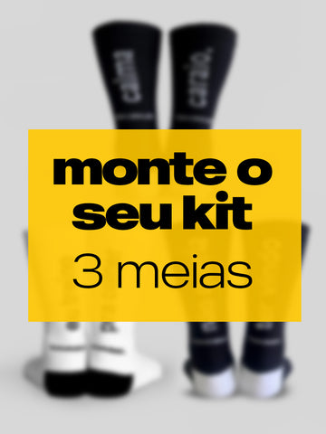 Kit 3 Pares de Meias - Você escolhe as frases!