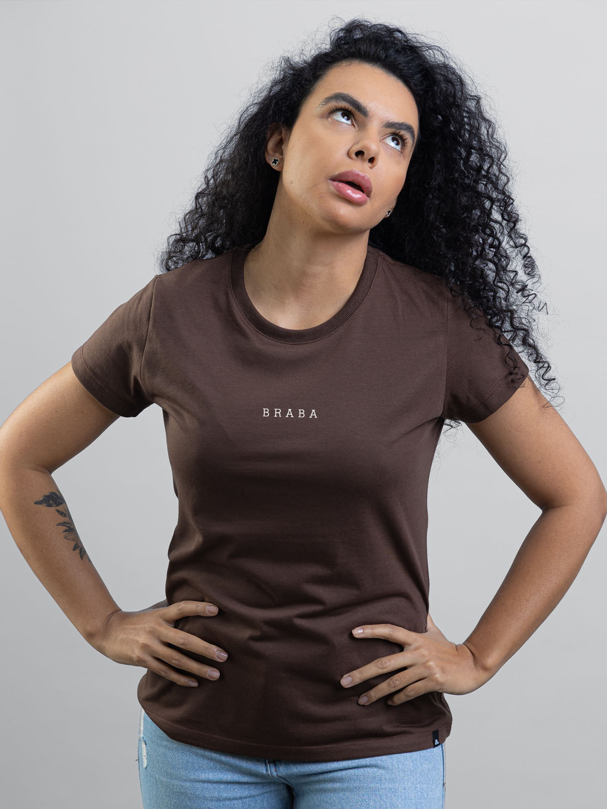 Camiseta Feminina Braba Minimalista Asmanhas