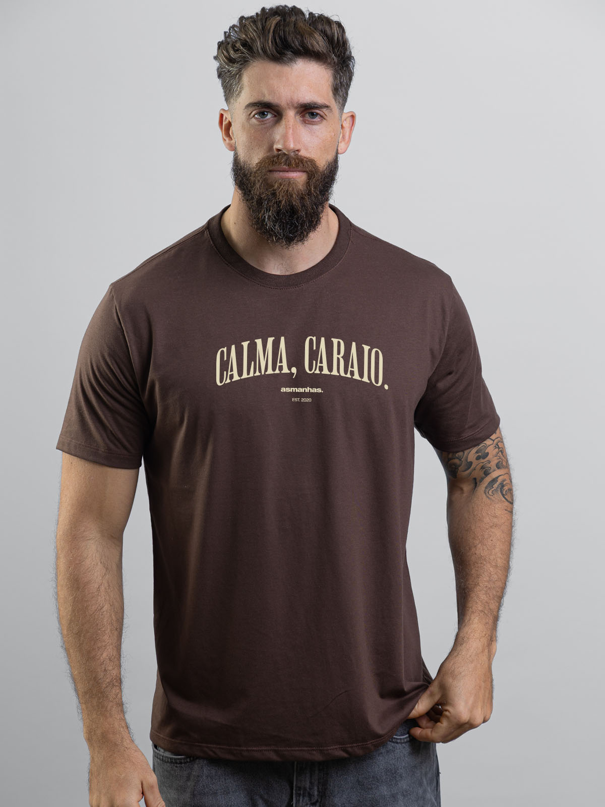 Camiseta Calma Caraio Nova Asmanhas