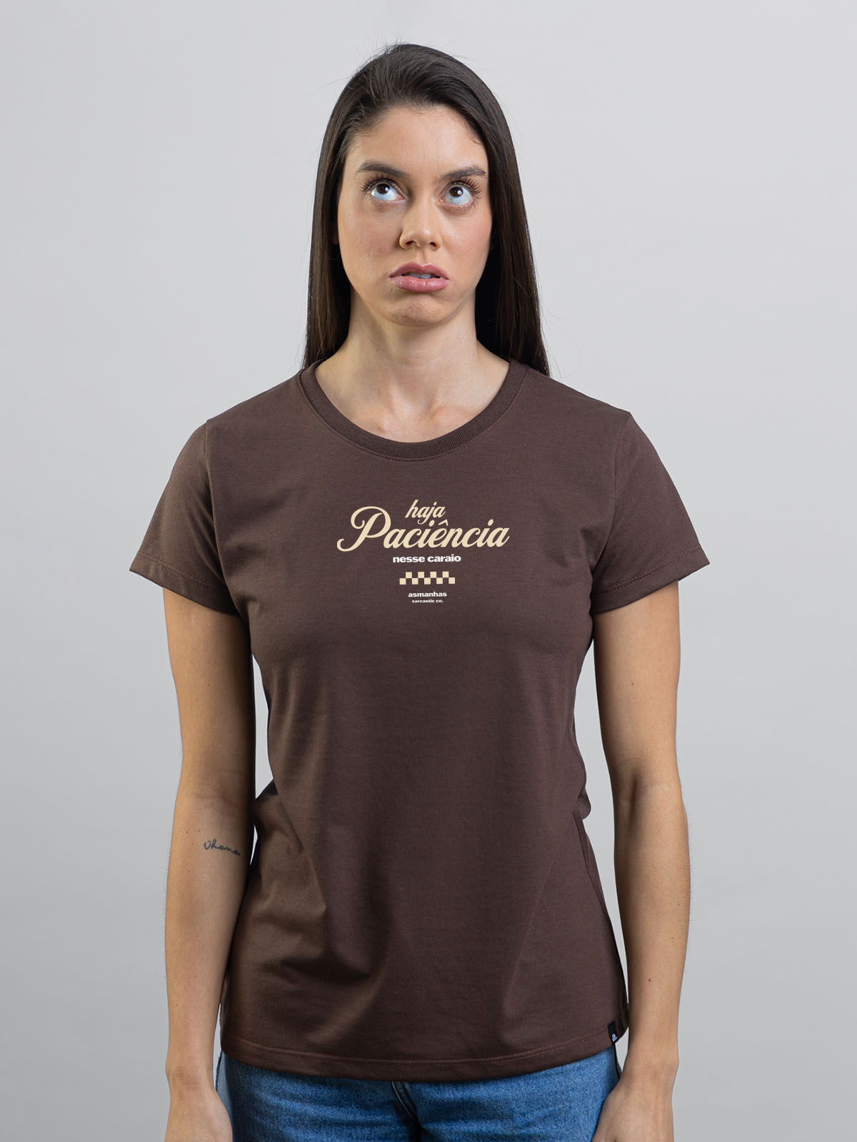 Camiseta Feminina Haja Paciência Asmanhas