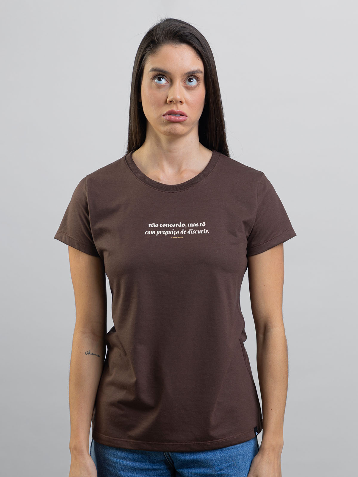 Camiseta Feminina Preguiça de Discutir Asmanhas
