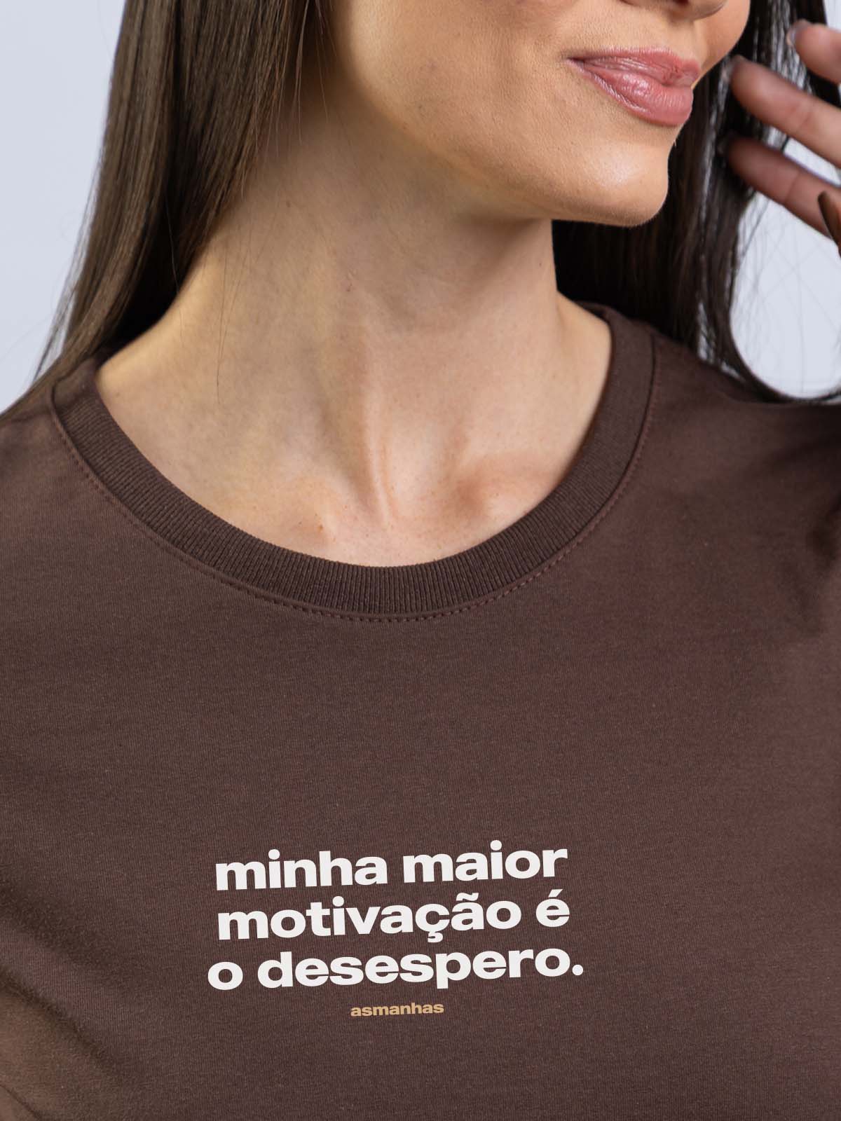 Camiseta Feminina Minha Motivação é o Desespero Asmanhas