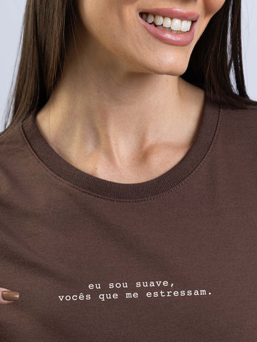 Camiseta Feminina Eu sou Suave Asmanhas