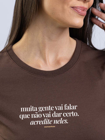 Camiseta Feminina Não Vai Dar Certo Asmanhas