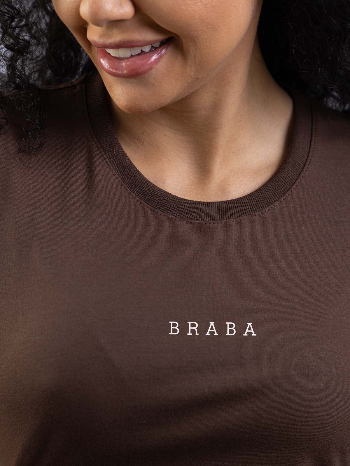 Camiseta Feminina Braba Minimalista Asmanhas