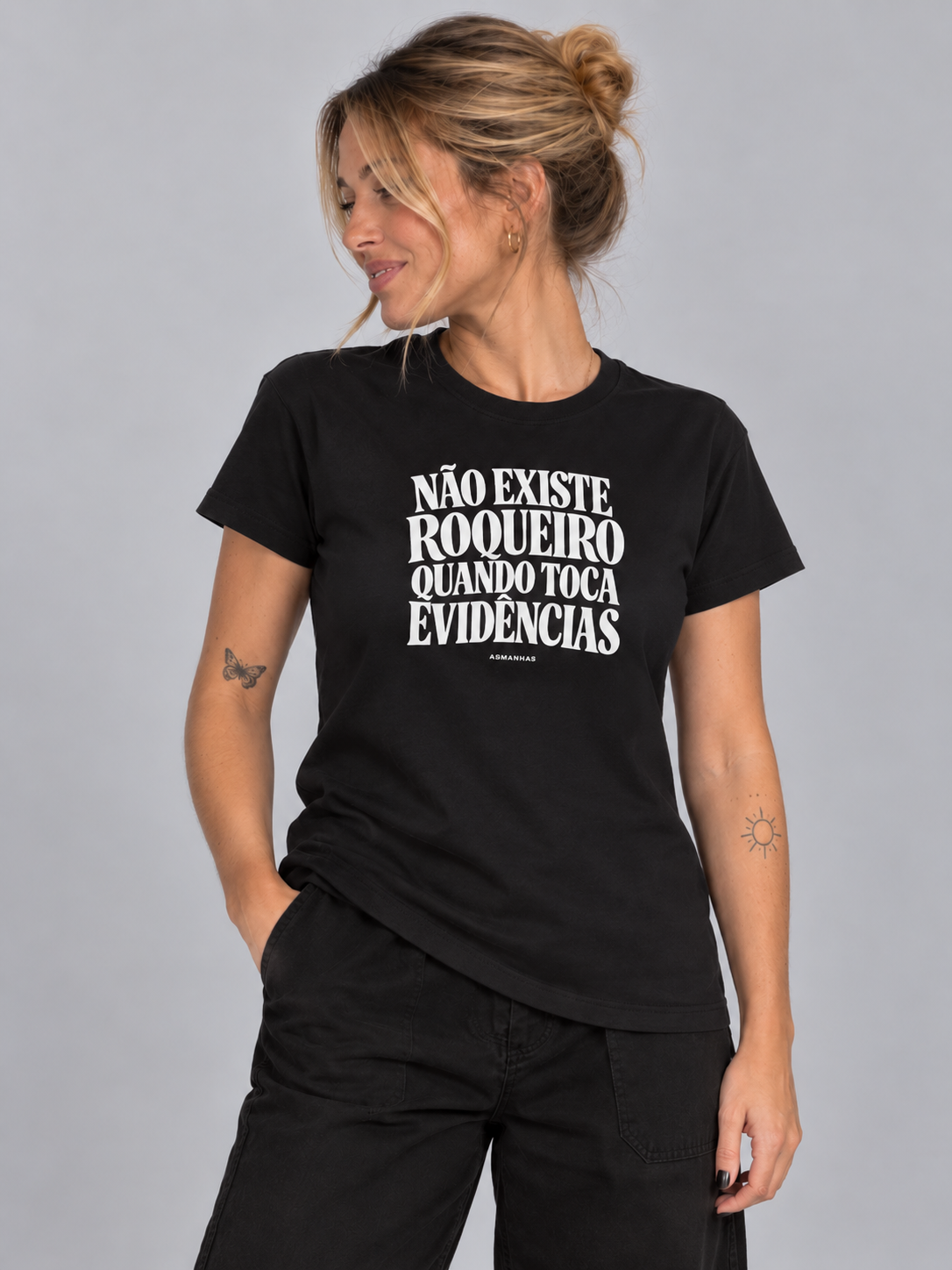 Camiseta Feminina Quando Toca Evidências Asmanhas